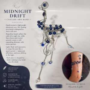 Midnight Drift - Cascading armband